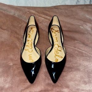 Sam Edelman black patent leather flats